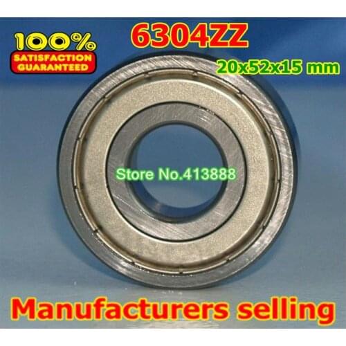 1pcs) Deep Groove Radial Ball Bearings 6304ZZ 6304-2RS 20*52*15 mm