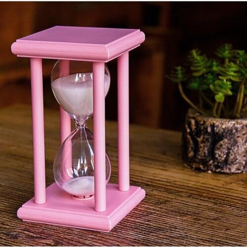 15/30Minute Sand Hourglass Timer Countdown Timing Wooden Sandglass Sand Clock Timer Home Decor Gift Home Decoration