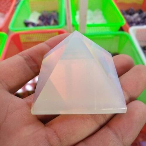 4cm Angel Energy Opal crystal pyramid quartz point healing stone