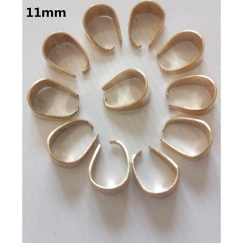 50pcs 9mm /11mm Metal Plated Pendant Necklace Buckle Clasp Connectors For Cameo Tray Jewelry Findings Accessories For Diy