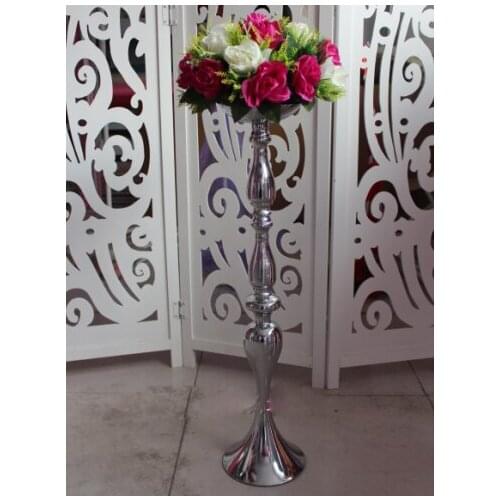 70cm height Wedding master table candlestick T road lead silver wedding road lead column