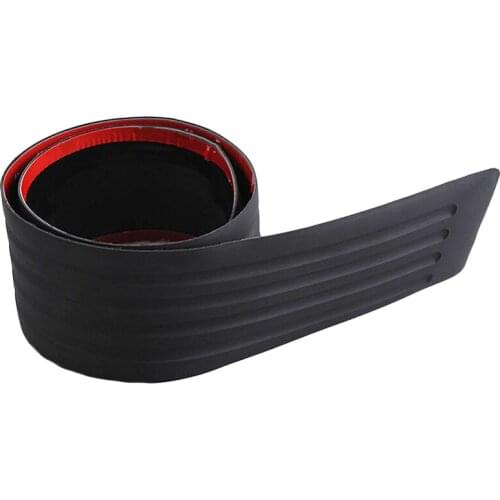 Car Rear Bumper Sill Protector Plate Rubber Cover Guard Pad Moulding Trim 90Cm