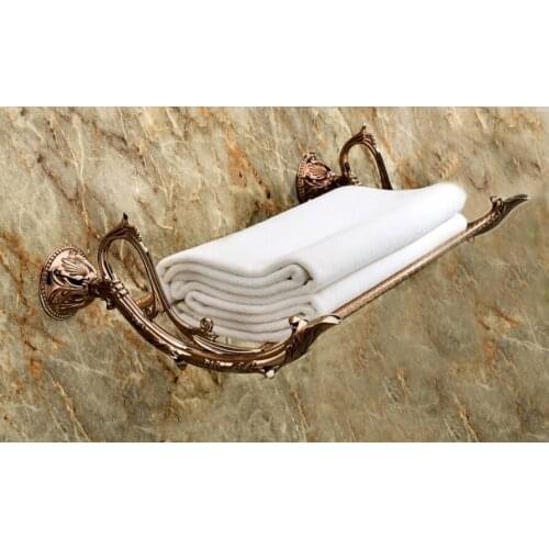 FREE SHIPPING new design Rose GOLD towel shelf towel rack