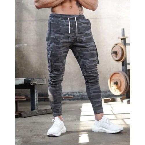 Autumn High Quality Casual Pants Men Military Tactical Joggers Camouflage Cargo Pants Multi-Pocket Fashions Black Gym Trousers