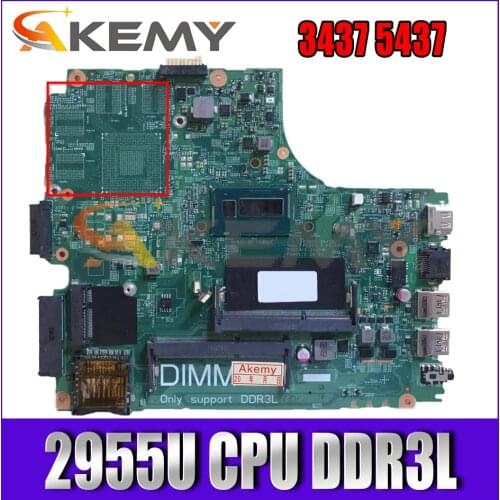 CN-09DJXD 09DJXD FOR Dell 3437 5437 Laptop Motherboard 12307-1 12307-2 PWB VKJ89 With 2955U CPU DDR3L 100% Fully Tested