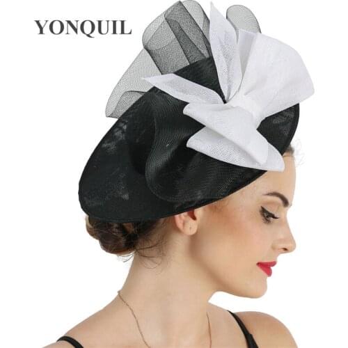 Ladies New Big Hair Fascinator Derby Hats With Mesh Millinery Cap Accessory For Women Elegant Party Show Race Feathers Headwear