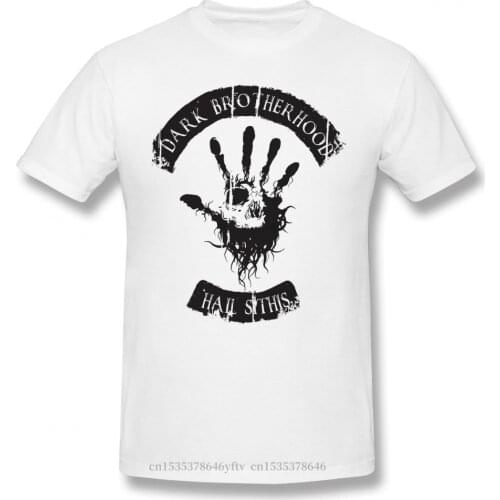 Men The Elder Scrolls Khajiit Tamriel Game T-Shirts Funny Tops BROTHERHOOD Pure Cotton Tees Harajuku TShirt