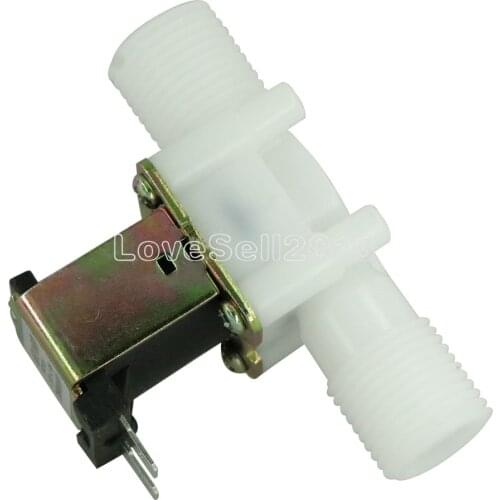 12V 220V G1/2" Electric Solenoid Valve Switch N/C Magnetic Water Air Inlet Flow Switch Washing Machine Pneumatic Pressure Switch