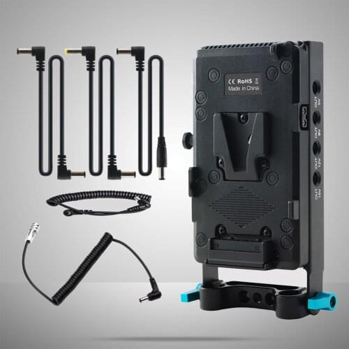 FOTGA V Mount Dummy Battery Anton Power Supply Systerm with 15mm Clamp for Blackmagic Pocket Cinema Camera 4K/6K/6K PRO BMPCC 4K