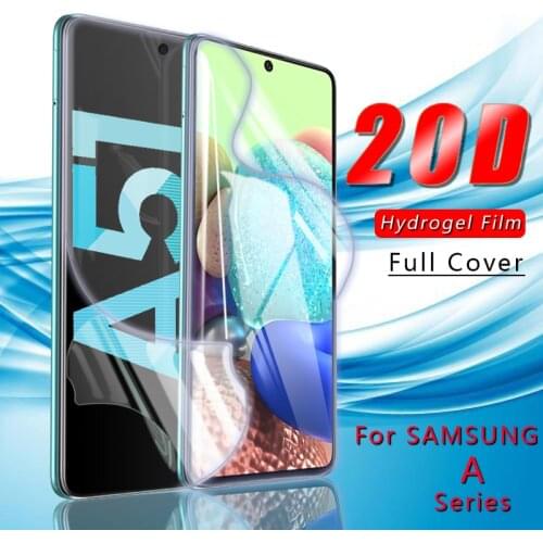 Hydrogel Film For Samsung Galaxy M31 A51 A71 Screen Protector For Samsung A01 A10 A11 A30 A31 A40 A41 A50 A70 M11 M30 Not Glass
