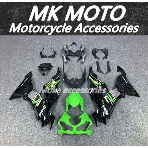 Motorcycle Fairings Kit Fit For zx-6r 2019 2020 2021 636 Bodywork Set High Quality ABS Injection Ninja black/green Oem Sticker