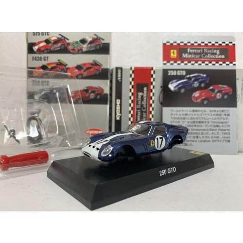 KYOSHO 1/64 Ferrari 250 GTO LM F1 RACING #17 Collect die casting alloy assembled trolley model