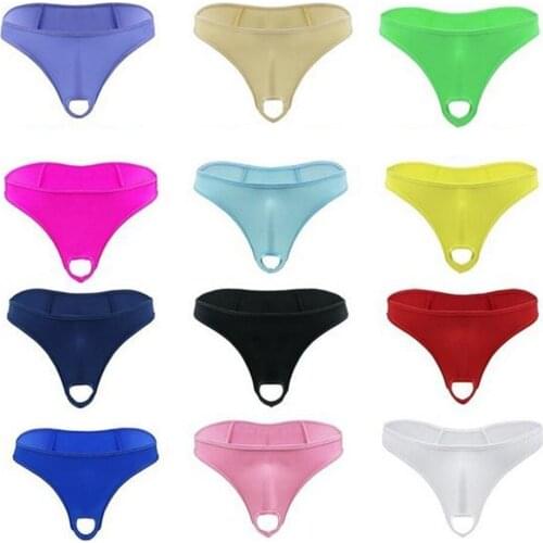 Mens Lingerie Micro Thong Bikini Front Hole Underwear G-string Underpants Temptation Charming Sexy Panties Fast Free Shipping