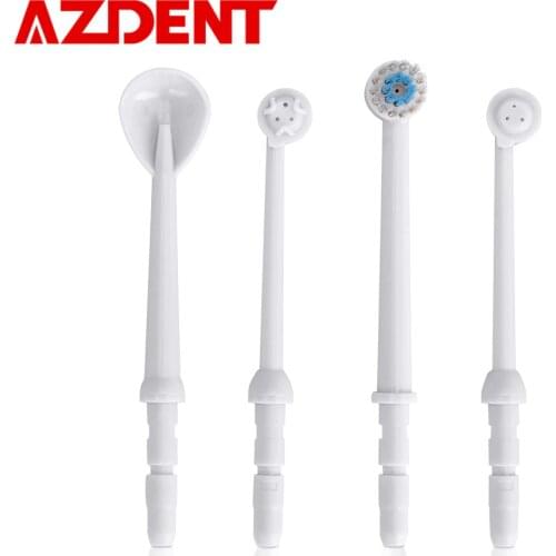 4pcs/set Nozzles Replacement Tips AZDENT X2 , X4 , X6 Faucet Oral Water Irrigator Dental Flosser Toothbrush Teeth Tooth Cleaner