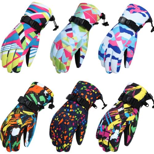 New Unisex Sports Gloves Outdoor Winter Windproof Warmer Thick Ski Gloves Snowboard Gloves Motorcycle Cycling Bikes Mittens