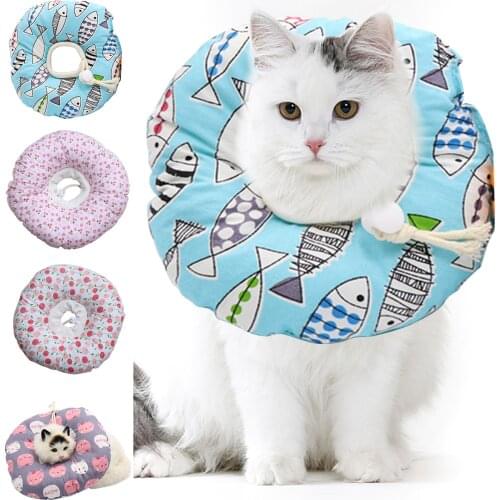 Cat Elizabethans Collar Pet Dog Neck Cone Recovery Collar for Anti-Bite Lick Surgery Wound Healing Protective Pet Cats E-Collar