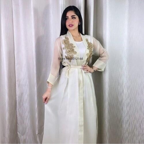 Dresses Abayas For Women Kaftan Abaya Dubai Turkey Muslim Dress Islam Vestidos Clothing Robe Longue Musulman Ensembles Femme