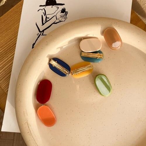 New Fashion 1Pcs Handmade Hair Clip For Women Korean Hairpin Geometric Crystal Hair Barrettes Girl Hair Accessories Hairgrip