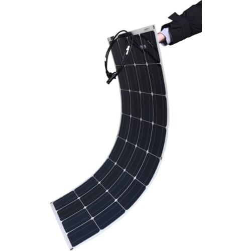Sale Well Popular 100W 200w 300w 400w 12V Monocrystalline Flush Flexible Solar Cells Solar Panel For Roofs