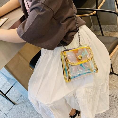 Crossbody Clear Bag Transparent Handbag Messenger Evening Clutch Sling Purse