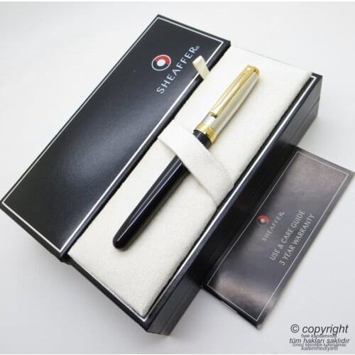 Sheaffer Prelude Palladium Black Gold Roller Pen 337-1 | İsme Special Pen