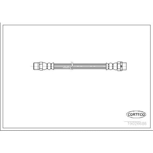 REAR BRAKE HOSE FOR BMW 316I 90-93 320I 90-98 34321159524