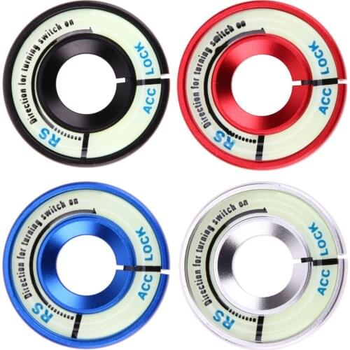Luminous Aluminum Alloy Ignition Key Ring Switch Cover Interior Accessories For AUDI A1 A3 A4 b5 b6 b7 b8 A5 A6