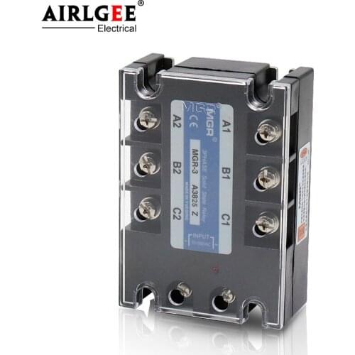 Solid state relay MGR-3 A3825Z TSR-25AA 25A 380VAC 70~280VAC AC-AC Three phase solid state relay
