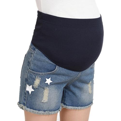 Vivekbaby Denim Maternity Shorts