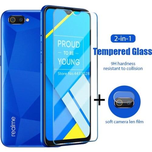 2in1 Tempered Glass For Realme 7 Pro 6 Pro 6S X Lite XT Camera Lens Screen Protector For Realme X2 Pro X3 X7 Pro X50 5G 5S Film