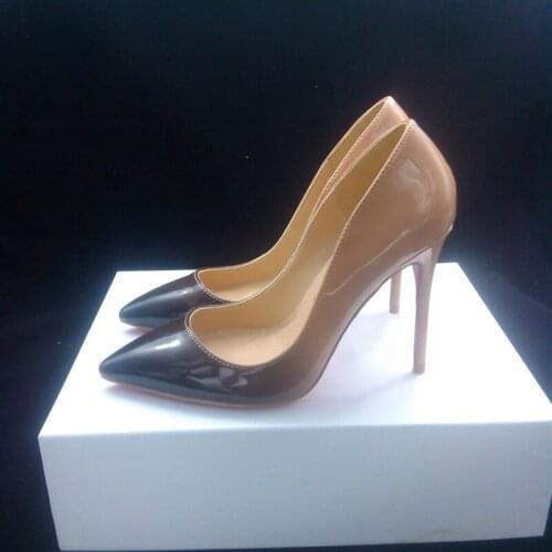 12cm Shoes Woman High Heels Wedding Shoes Women Pumps Pointed Toe Sexy Stilettos QP019 CHENSIR9