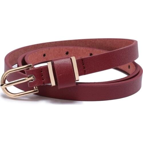 Women Belt 1.5CM Wide Gold Polished Buckle Cinto Feminino Bonded Leather Glossy Solid Plus Size Ceinture Cuir Femme