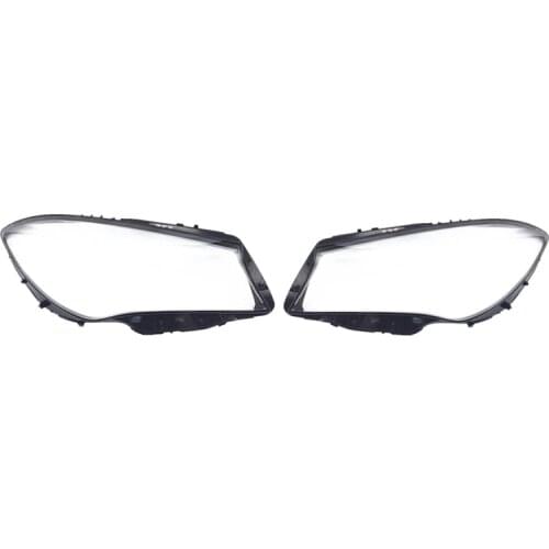 1 Pair for Mercedes-Benz W117 CLA180 200 220 260 2017-2019 Car Headlight Lens Cover Transparent Lampshade Glass Shell
