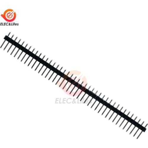 10Pcs 40Pin 2.54mm Straight Single Row Male Pin Header Connector Strip PBC DIY 40 Pin for Arduino