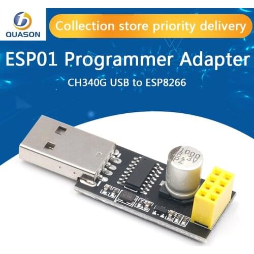 10pcs ESP01 Programmer Adapter UART GPIO0 ESP-01 Adaptaterr ESP8266 CH340G USB to ESP8266 Serial Wireless Wifi Developent Board