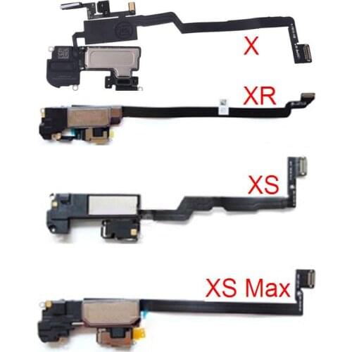 10pcs/lot, Speaker Flex Cable For iPhone X / XR / XS / XS Max XSMax XSM Earpiece Ear Piece With Proximity Sensor Sound Receiver