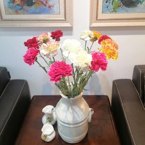 15pcs/set Fashion Artificial Silk Flowers Carnation Flowers Mother Lilac Flower Craft For Wedding Home Party