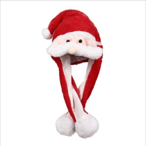 2020 Merry Christmas Cute Santa Claus Deer Airbag Cap Plush Doll Gift for kids