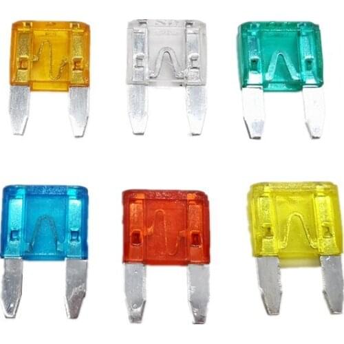 60pcs Mixed Mini Blade Car Fuse Zinc Alloy and Plastic Material 5A 10A 15A 20A 25 30A AMP Set For Auto Car Truck