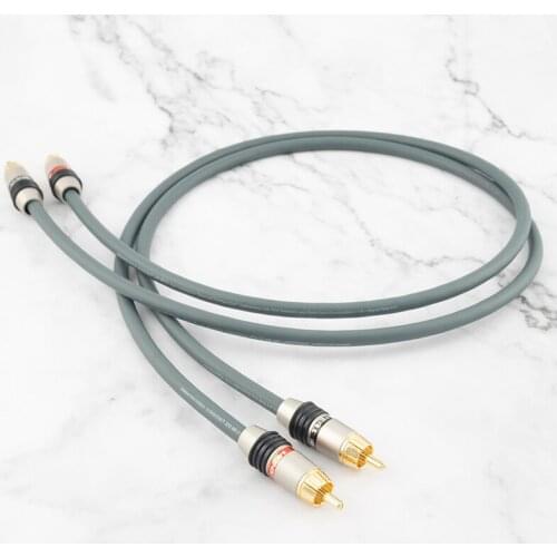 Purovoz 300MK hifi dual rca audio cable 2 pairs 2rca male to male AV amplifier cd audio cable LGC oxygen-free copper