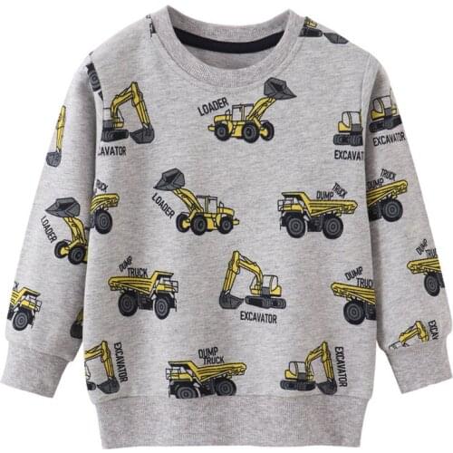 Funnygame New Arrival Cartoon Characters Print Boys Sweatshirts Hot Selling Baby Shirts For Autumn Winter Kids Boys Clothing