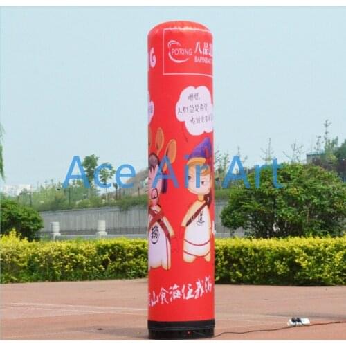 Chinese supplier customised advertising Event decoration column Inflatable advertising pillar/tube for sale