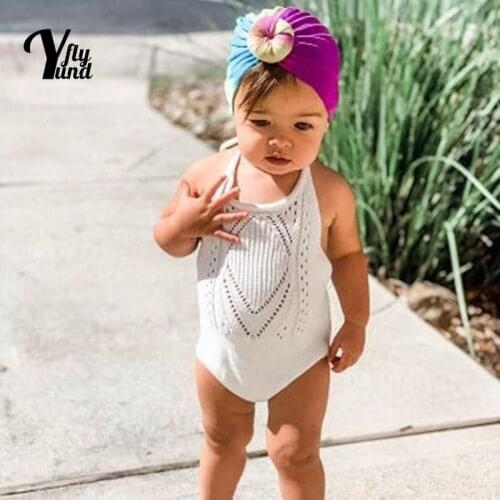 Yundfly Fashion Handmade Round Ball Infant Hat Colorful Tie-dyed Cotton Children Cap Cute Donut Headwear Baby Hair Accessories
