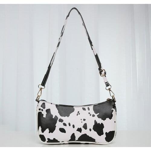 Fashion Animal Pattern Underarm Pouch Retro PU Leather Shoulder Messenger Bag Street Travel Handbag Party Clutches