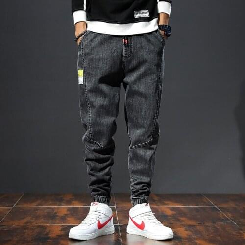 7XL Plus Size 2021 High Quality Mens Baggy Denim Male Casual Harem Pants Fashion Jeans male Trousers Loose Versatile Streetwear