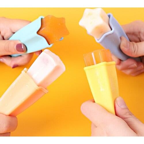 8 Pack Popsicle Molds, Silicone Ice Popping Molds with Lids Reusable Easy Release Ice Cream Maker for Kids(Multi Colors)