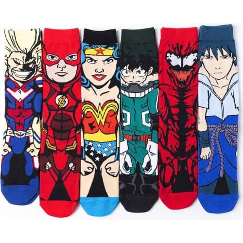 Anime my hero college Cosplay socks mens and womens cartoon tube socks cotton socks
