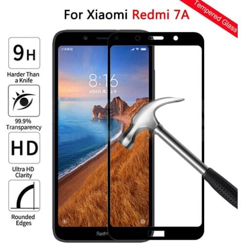Full cover for xiaomi redmi note 9s 8t 8 7 6 pro tempered glass redmi 8A 7A 6A phone screen protector protective film on glass