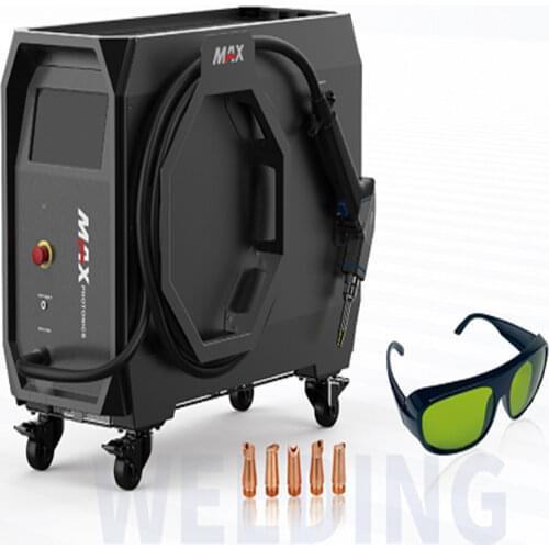 Portable raycus IPG 500W 1000W Fiber handheld laser welding machine with enclosed water chiller