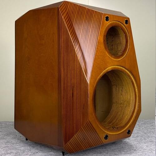 L-194 HiFi Empty Speakers Cabinet 6.5/8 inch empty speaker cabinet two way real soild wood bookshelf speaker box